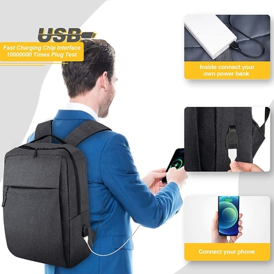 Αντικλεπτικό USB σακίδιο πλάτης χρέωσης cOem χαρτοφύλακες lap-top 15,6 ιντσών για τα άτομα