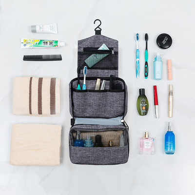 Κόκκινο κρεμώντας Toiletry τσαντών Makeup ταξιδιού που κρεμά τον καλλυντικό διοργανωτή φορητό