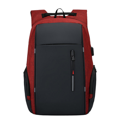 Μαύρη 17 ίντσας επιχειρησιακών lap-top τσάντα υπολογιστών σακιδίων πλάτης αδιάβροχη με USB