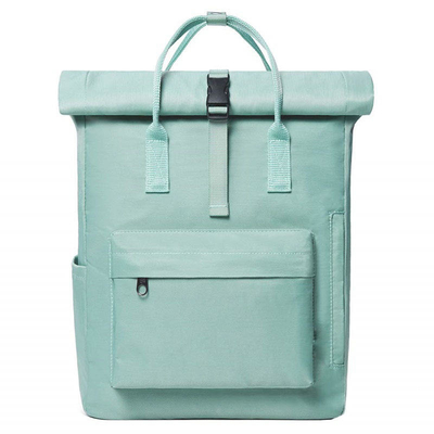 Αδιάβροχη τσάντα 40cm Rolltop λογότυπων συνήθειας καμβά σακίδιο πλάτης lap-top Rolltop