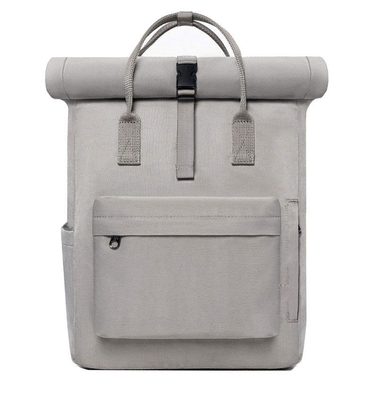 Αδιάβροχη τσάντα 40cm Rolltop λογότυπων συνήθειας καμβά σακίδιο πλάτης lap-top Rolltop