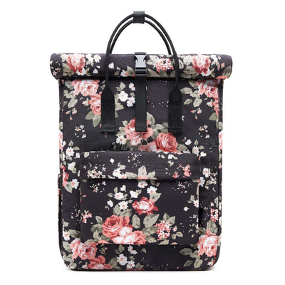 Αδιάβροχη τσάντα 40cm Rolltop λογότυπων συνήθειας καμβά σακίδιο πλάτης lap-top Rolltop